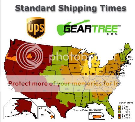 UPS Coverage Map