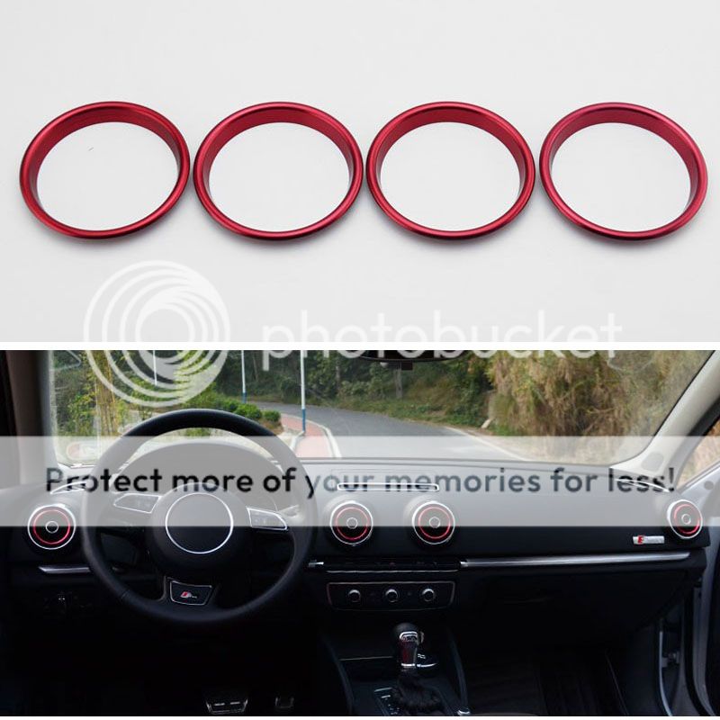 4PCs Air Conditioning Heat Control Switch knob AC Knob Case For Audi A3 Sedan