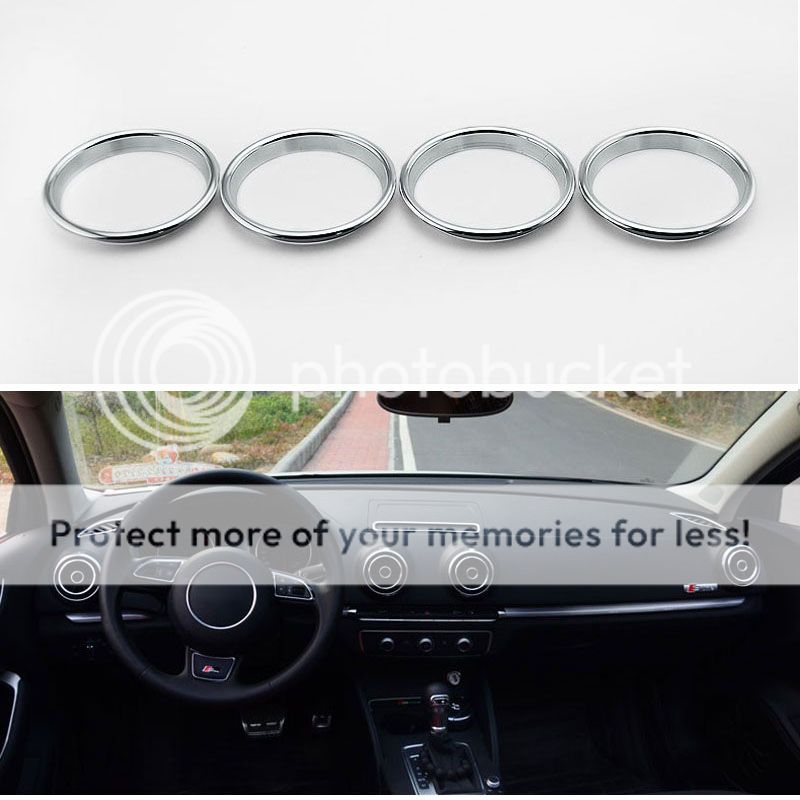 4PCs Air Conditioning Heat Control Switch knob AC Knob Case For Audi A3 Sedan